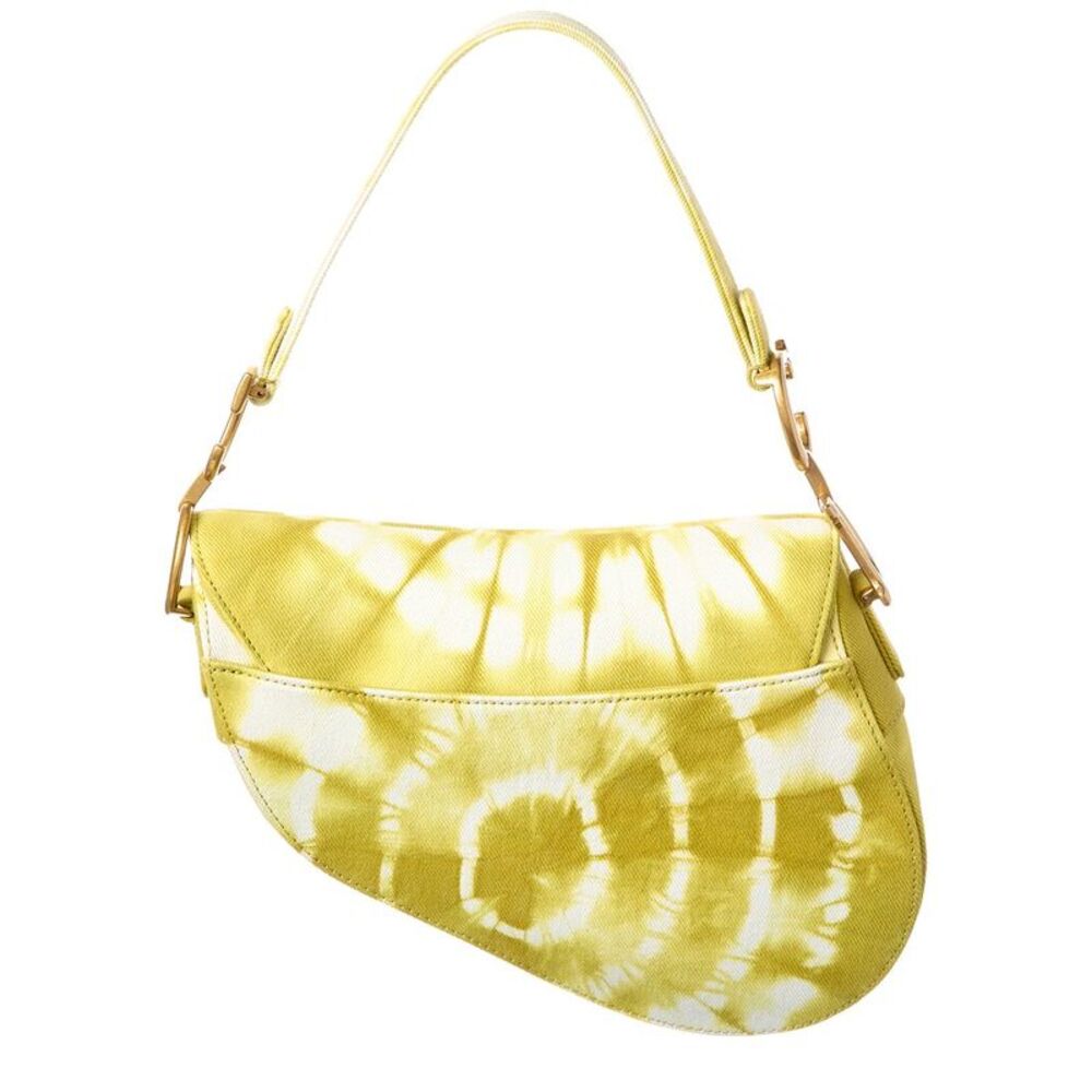 Dior Medium Canvas Saddle Bag, Green - Picture 2 of 5